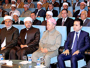 Barzani Kürdistan'daki din alimleriyle görüştü
